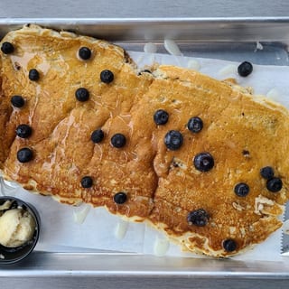 Blueberry Lemon Flapjacks