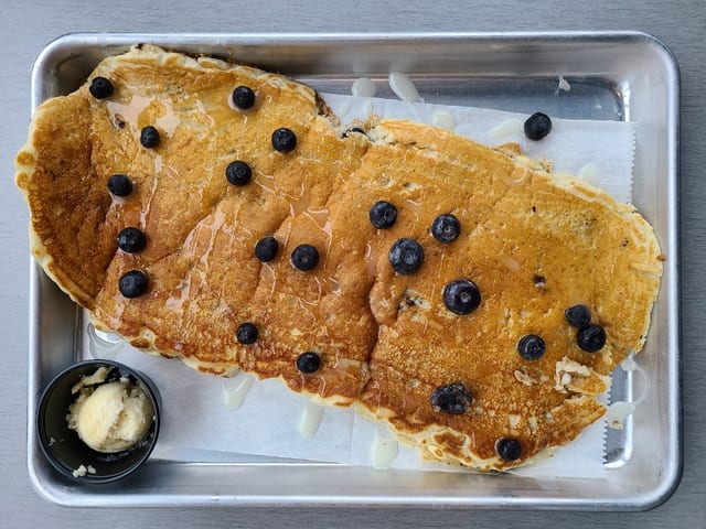 Blueberry Lemon Flapjacks