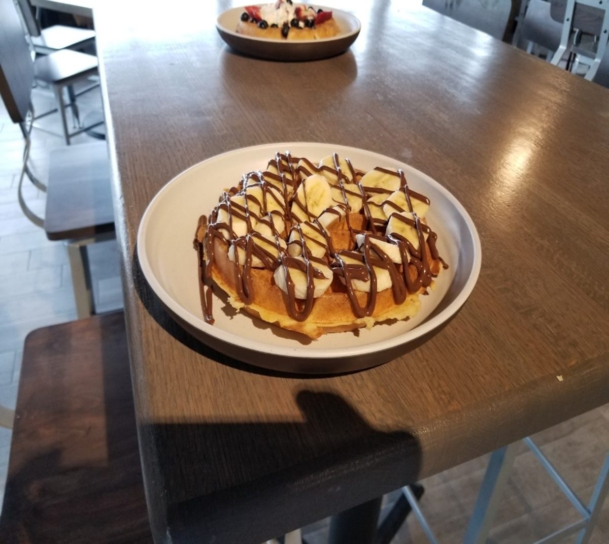 Nutella Banana Waffles